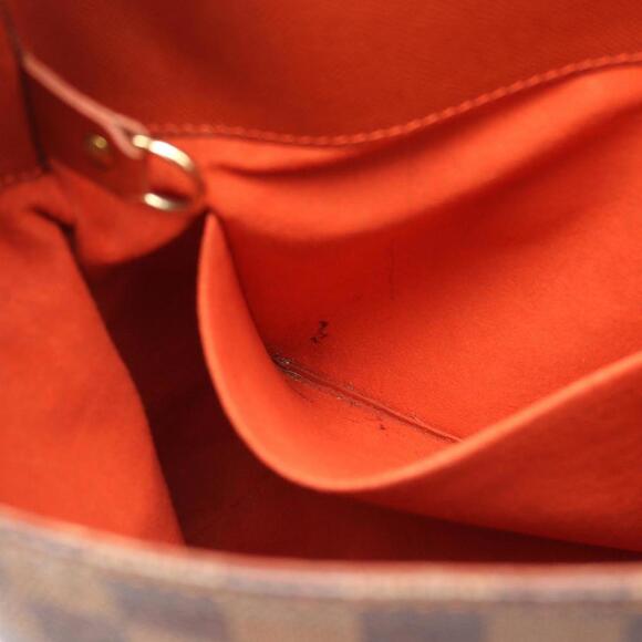 LOUIS VUITTON Brown Damier Leather Shoulder Bag - Picture 6 of 14